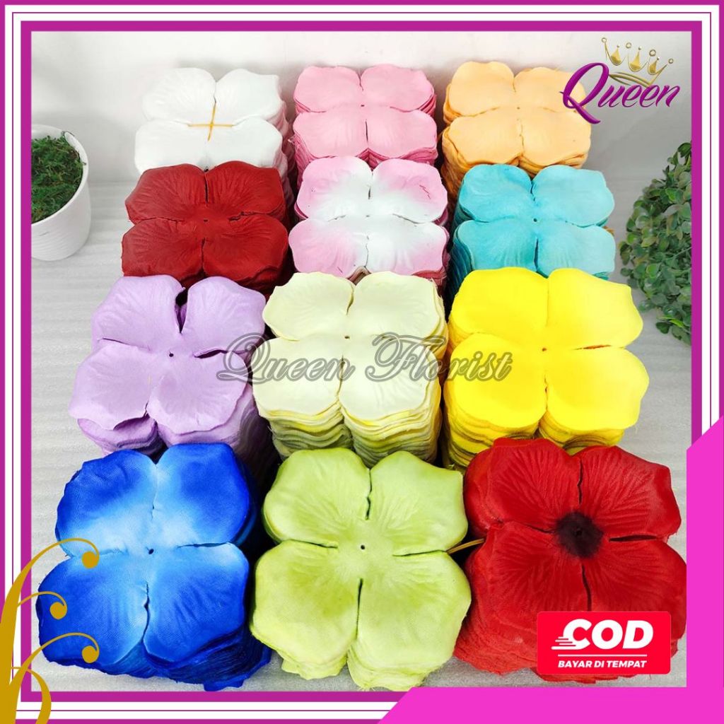 500 GRAM ROSE PETAL (KELOPAK BUNGA MAWAR) MURAH - ARTIFICIAL/BUNGA HIAS/KARPET BUNGA KILOAN/FLORIST 
