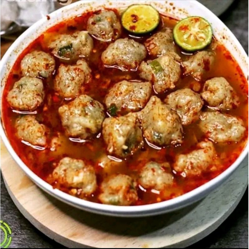 

Paket 3 bungkus Baso aci tulang rangu cirawang isi 15 makanan instan pedas