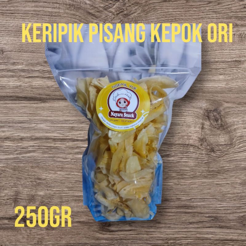 

Keripik Pisang Kepok Original Asin gurih 250 gram terlaris