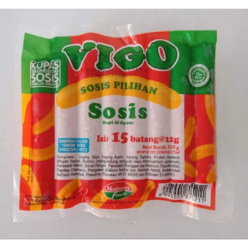 

Vigo Sosis Isi 15 pcs | Frozen Food