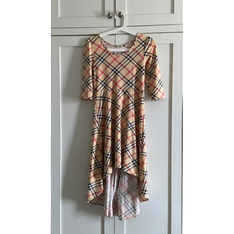 PRELOVED — motif burberry dress assymetry