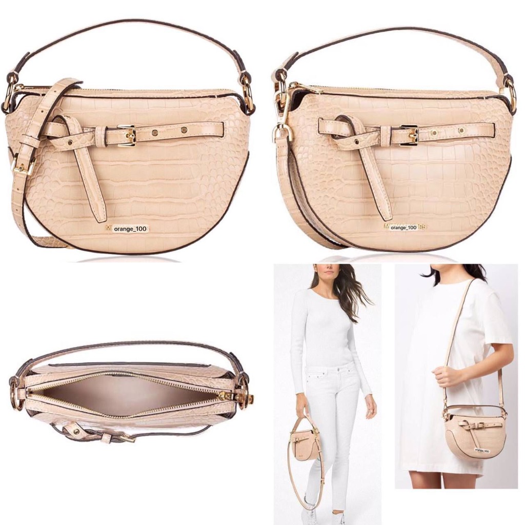 TAS WANITA MK EMILIA HALF MOON CROSSBODY BAG ORIGINAL
