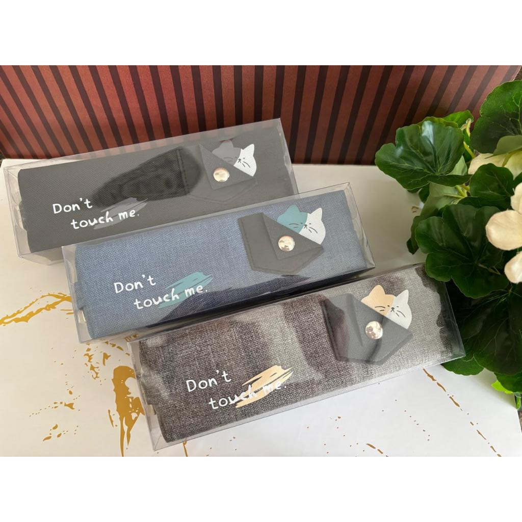 

Tempat Pensil Kancing Denim Karakter Kucing Lucu TPL01 - Pencil Case Cowok Dan Cewek Denim