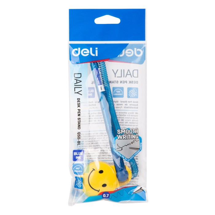 DELI - PULPEN / PULPEN MEJA TEMPEL / PENA MEJA  EQ50-BL 0.7MM BLUE