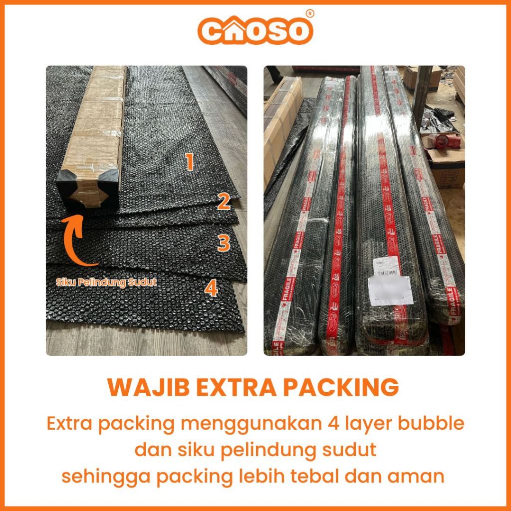 

tAe Extra Packing Bubble + Siku Pelindung Sudut Caoso.id