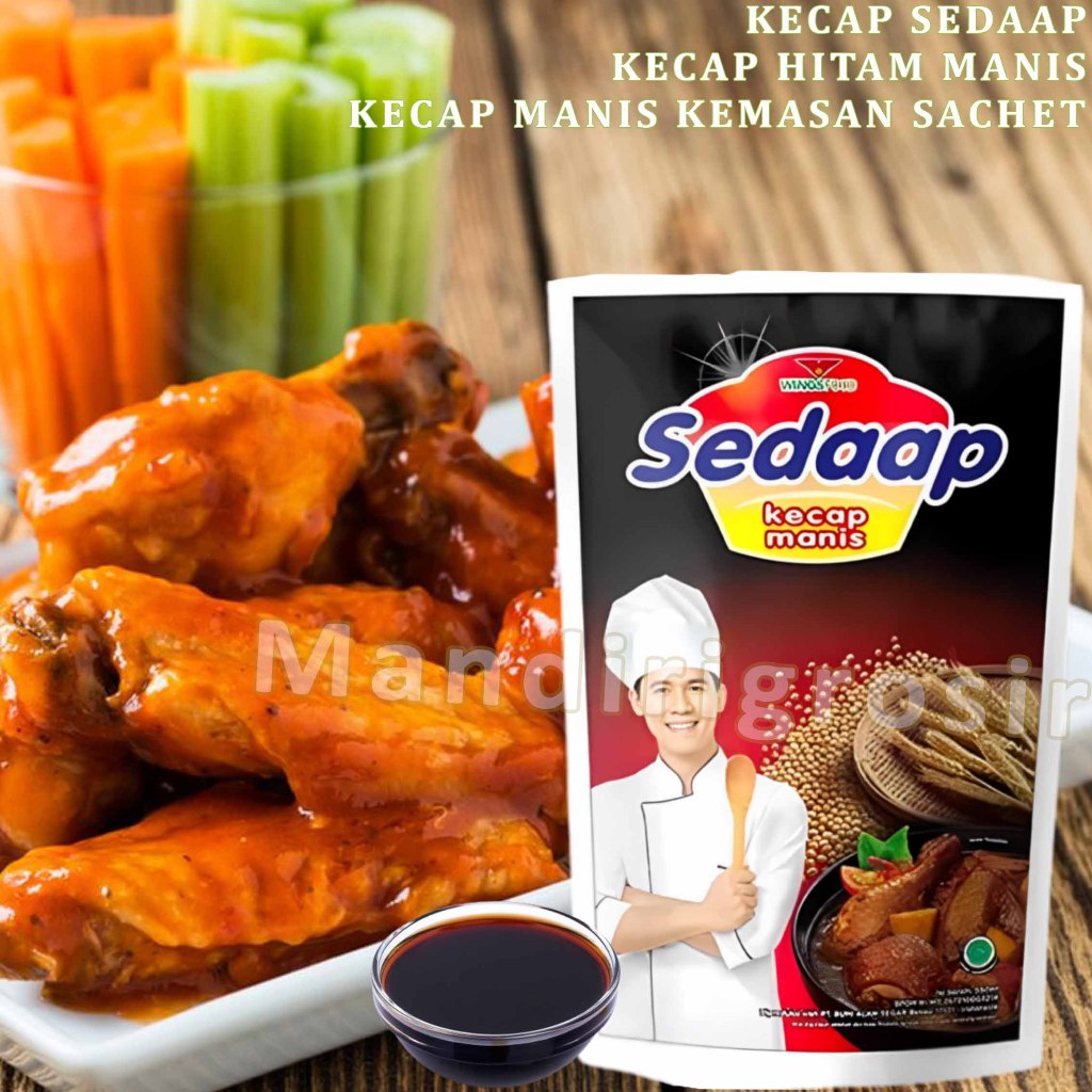 

Kecap Hitam Manis * Kecap Sedaap * Kecap Manis Kedelai * 520ml