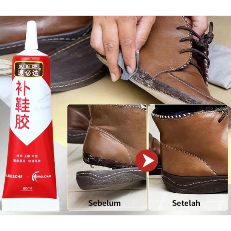 

Lem Sepatu Super Kuat Tahan Air Lem Serbaguna Super Kuat 60ML