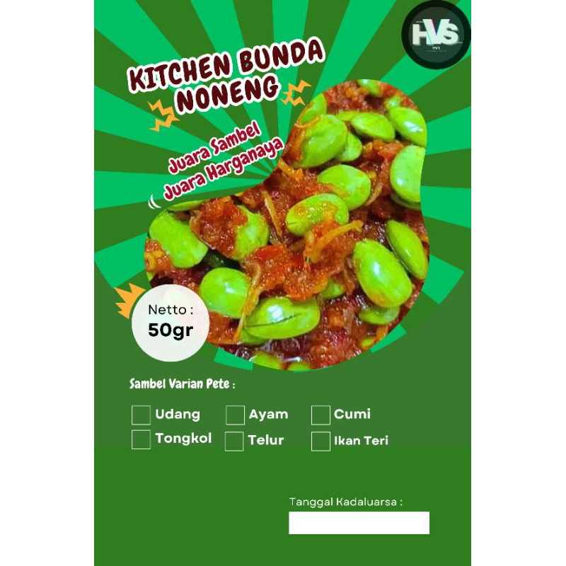 

Sambel SASET Pete Pilihan 50gr Variant Ngiler pisan