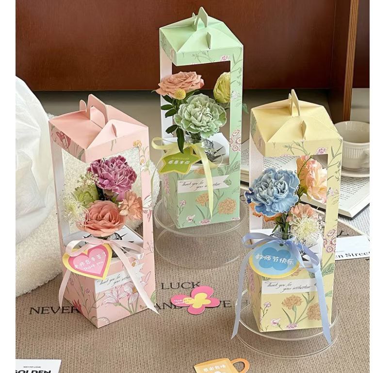 

Box Kotak bunga Untuk Hari Guru | Kotak Bunga | Kotak Tenteng Bunga | Flower Box Teacher's Day