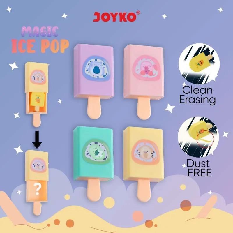 

JOYKO ERASER ER-126 (MAGIC ICE POP) | JOYKO PENGHAPUS MAGIC ICE POP ER-126 / Penghapus Viral | MITRA ABADI KATALOG
