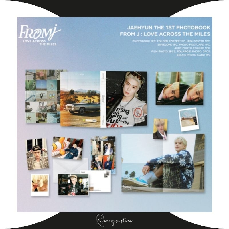 JAEHYUN (NCT) - 1ST PHOTOBOOK [FROM J : LOVE ACROSS THE MILES] + REAL PEACH LIVE [DIGITAL CODE]