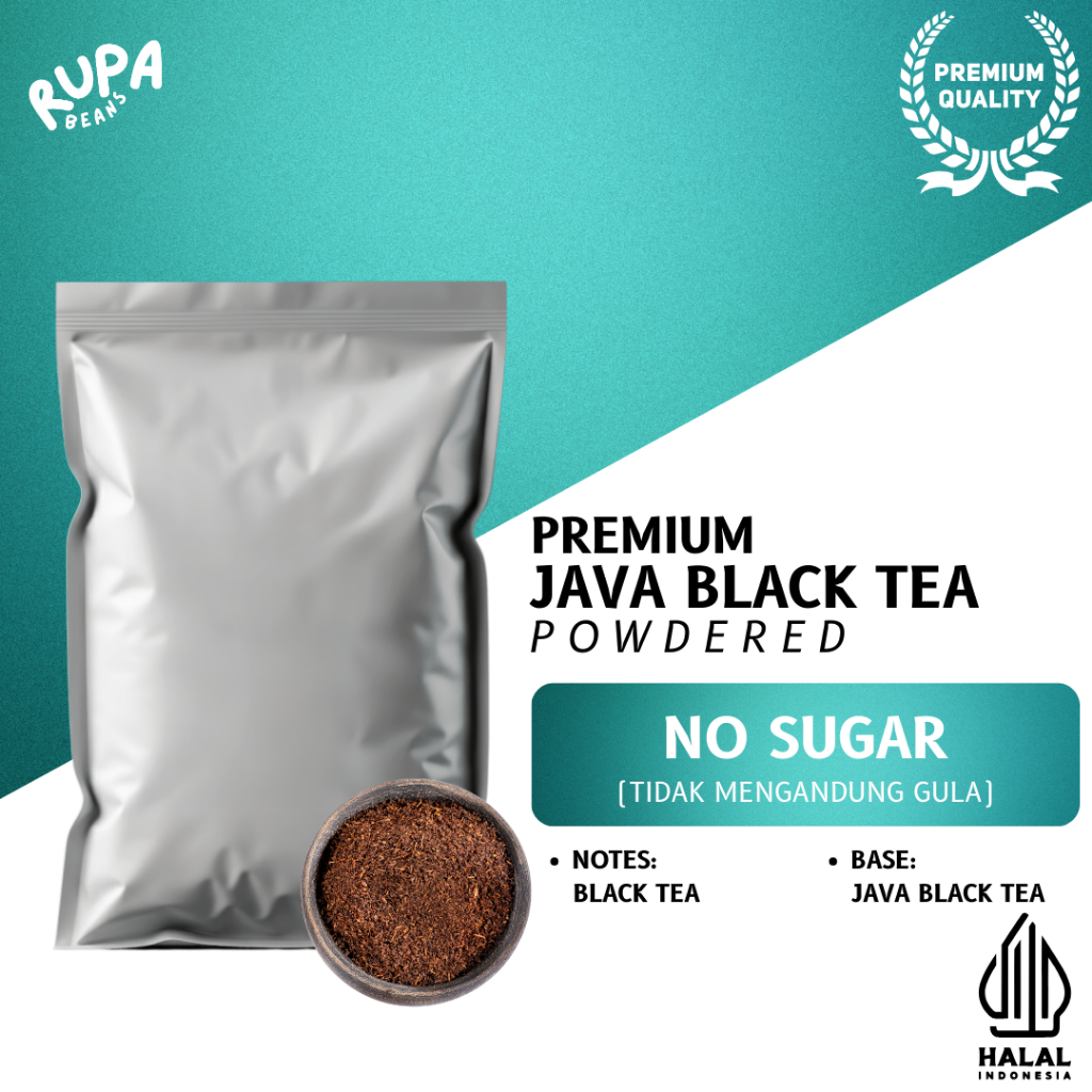 

Black Tea PREMIUM Powder Teh Hitam Bubuk Black Tea by RupaBeans