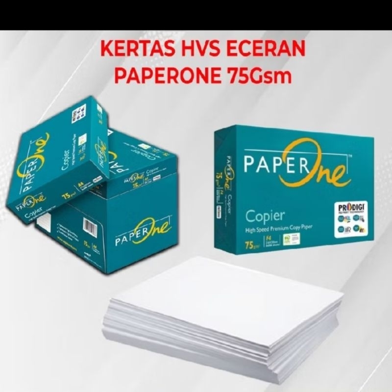 

(Eceran) Kertas HVS 75gsm A4 / F4 (50, 100 & 250 Lembar )