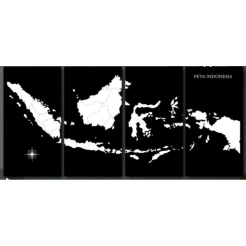 peta indonesia poster dinding