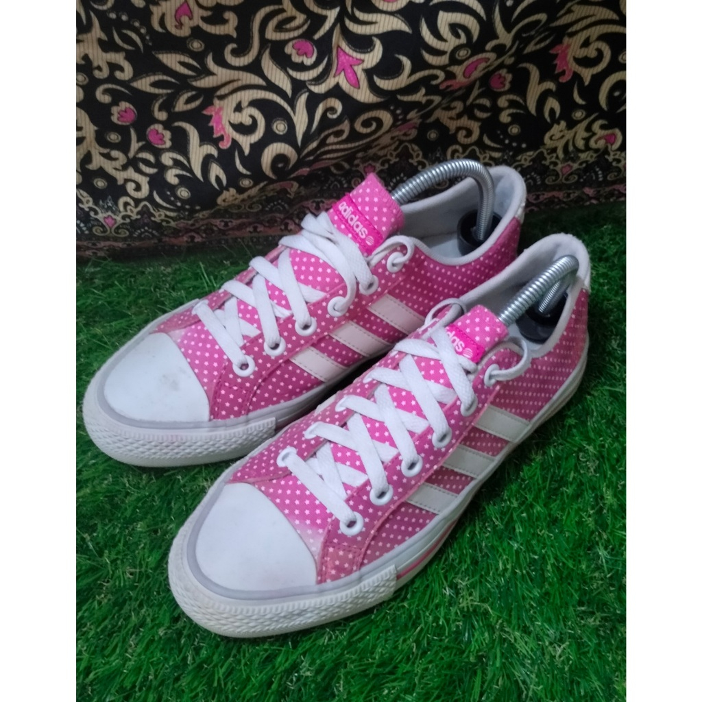 Sepatu Second Adidas Neo Pink Size 39.5 Insole 24.5