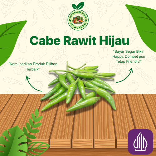 

Cabai Rawit Hijau Fresh Instan/Sameday