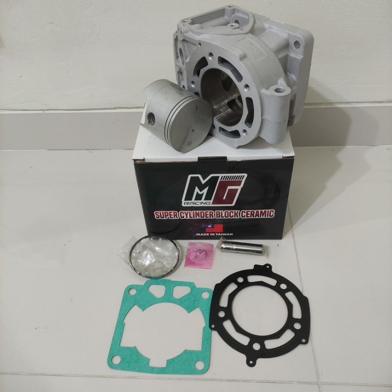 Blok Block ninja r/rr/ss bore up ceramic ukur 68 pen 15 set piston MG RACING