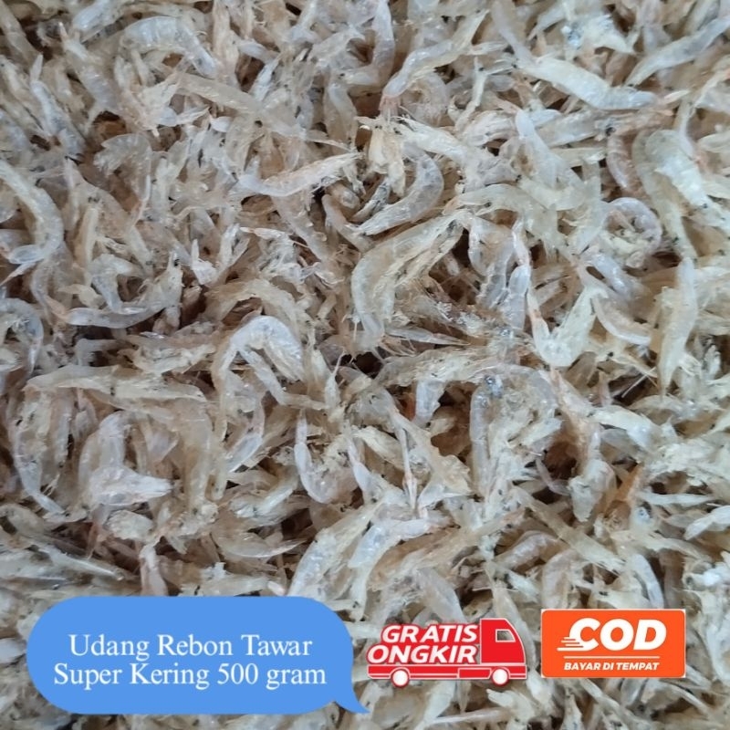

Udang Rebon Tawar - Super Kering 500 gram