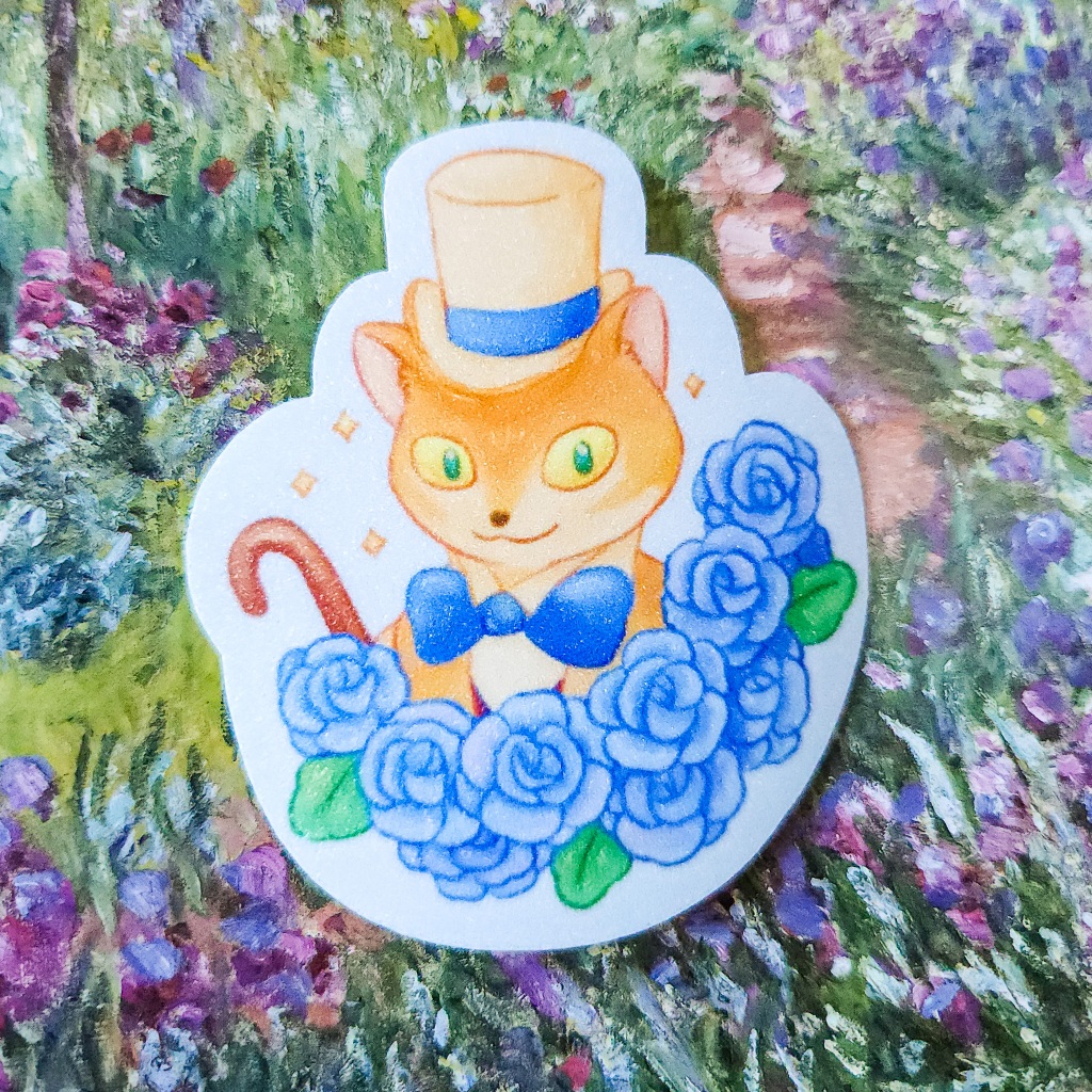 

Baron "The Cat Returns" Glitter Die Cut Sticker | Ghibli Sticker