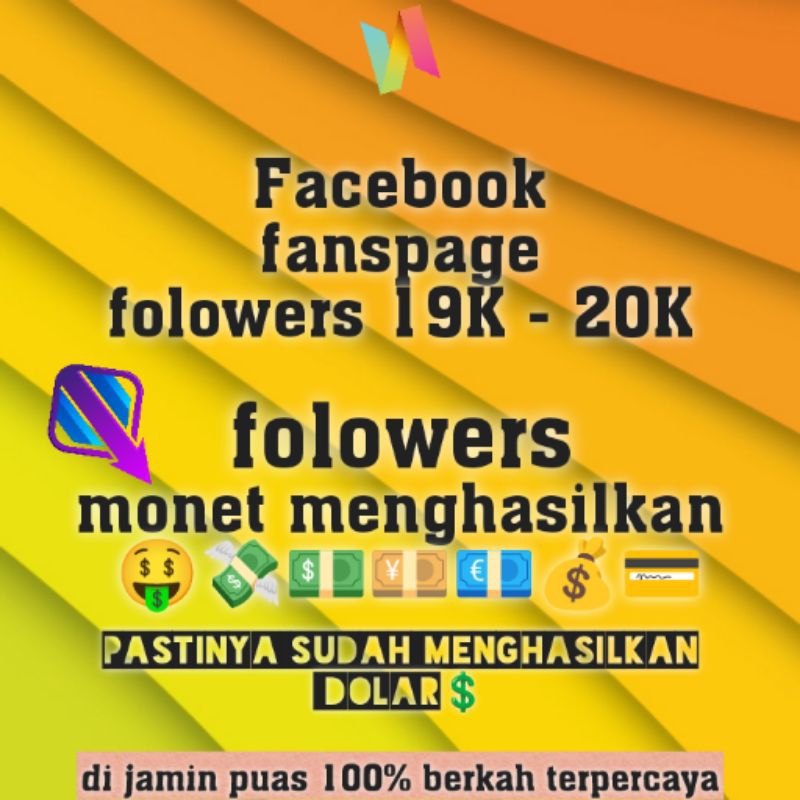 fanspage monet 19K - 20K folowers