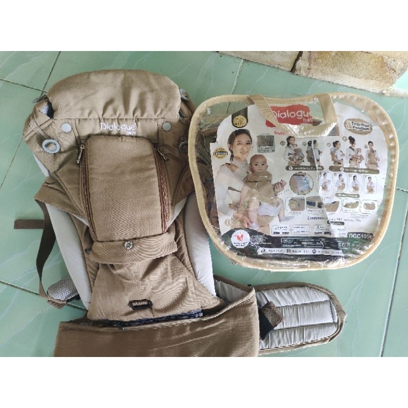 Gendongan dialogue 10 in 1 golden series SSC + hipseat