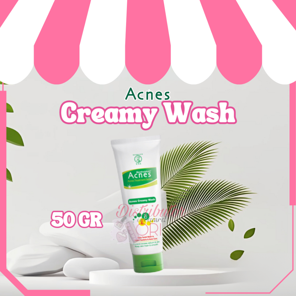 Acnes Creamy Wash 50gr | BPOM | ORIGINAL | ACNES CREAMY WASH