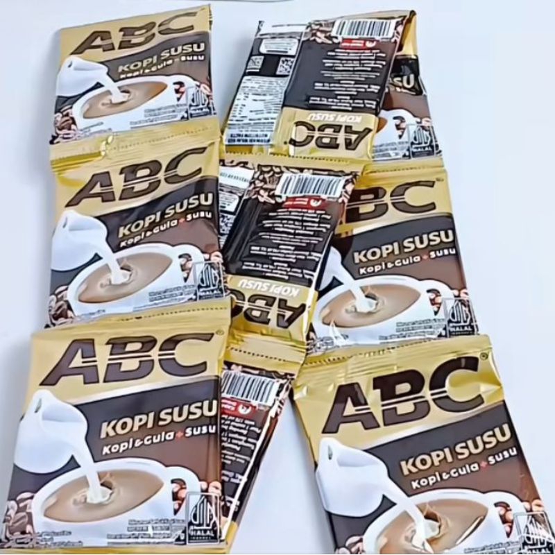 

Kopi ABC Susu kemasan renceng, isi 10 pcs @30 gram. Kopi nikmat siap seduh anti ribet.