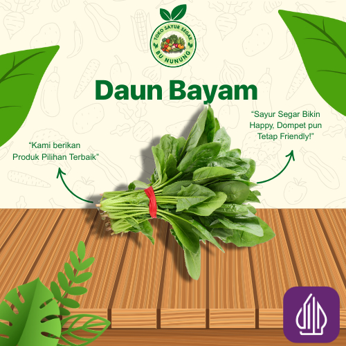 

Daun bayam 1 Ikat Segar Kirim Instan/Sameday