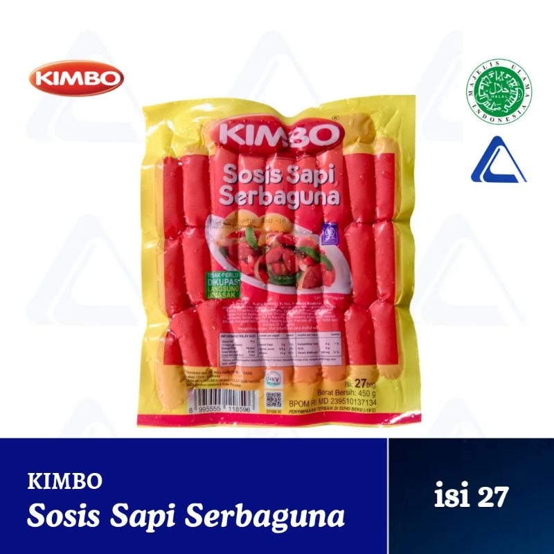 

Kimbo Sosis Sapi Serbaguna 450 gr/27 batang