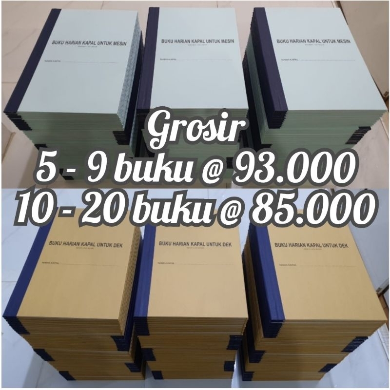 

Jurnal Log Book Buku Harian Kapal Engine Mesin Deck