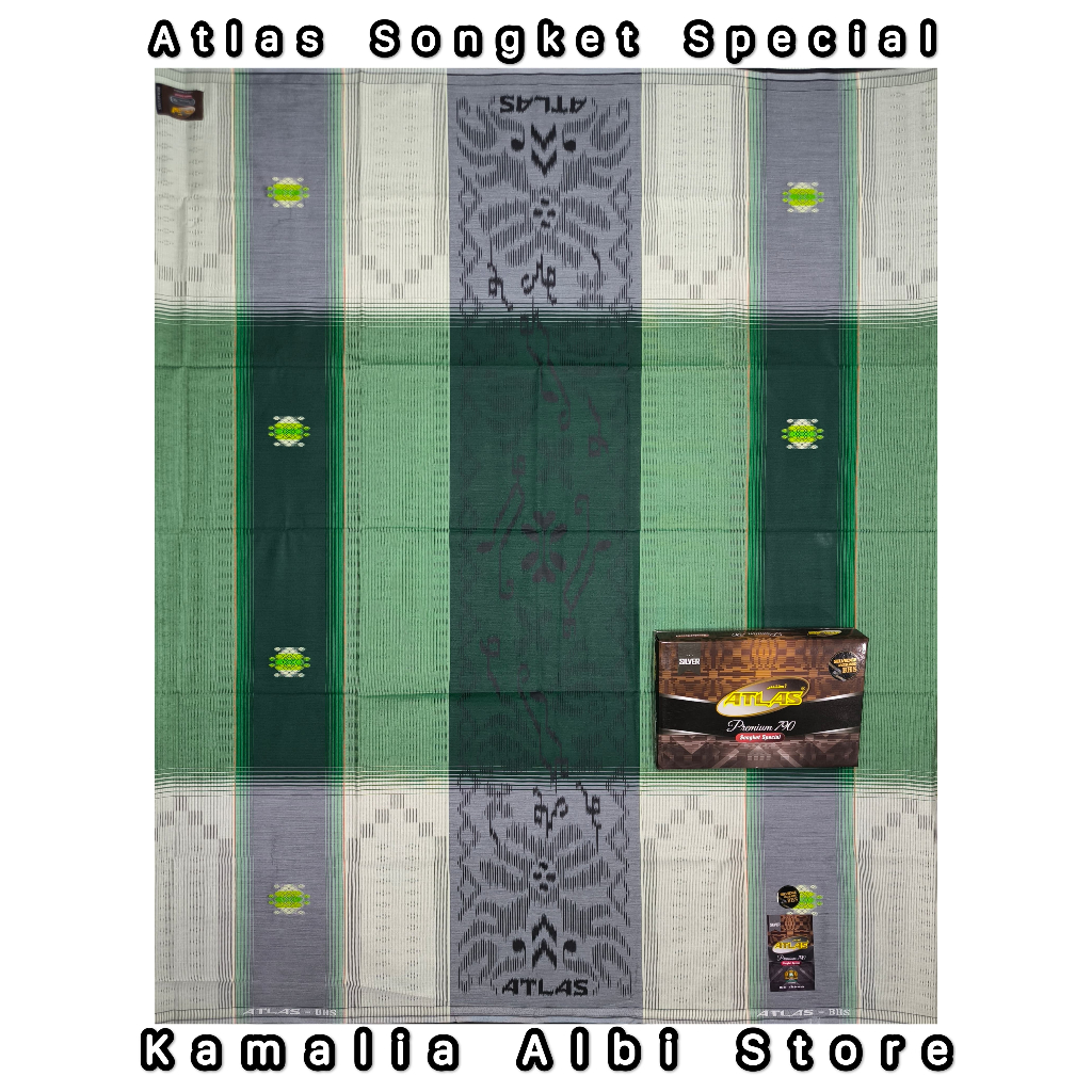 SARUNG ATLAS SONGKET SPESIAL (SPC) PREMIUM 790 SILVER II ATLAS SONGKET SPESIAL (SPC) PREMIUM 790 YAQ