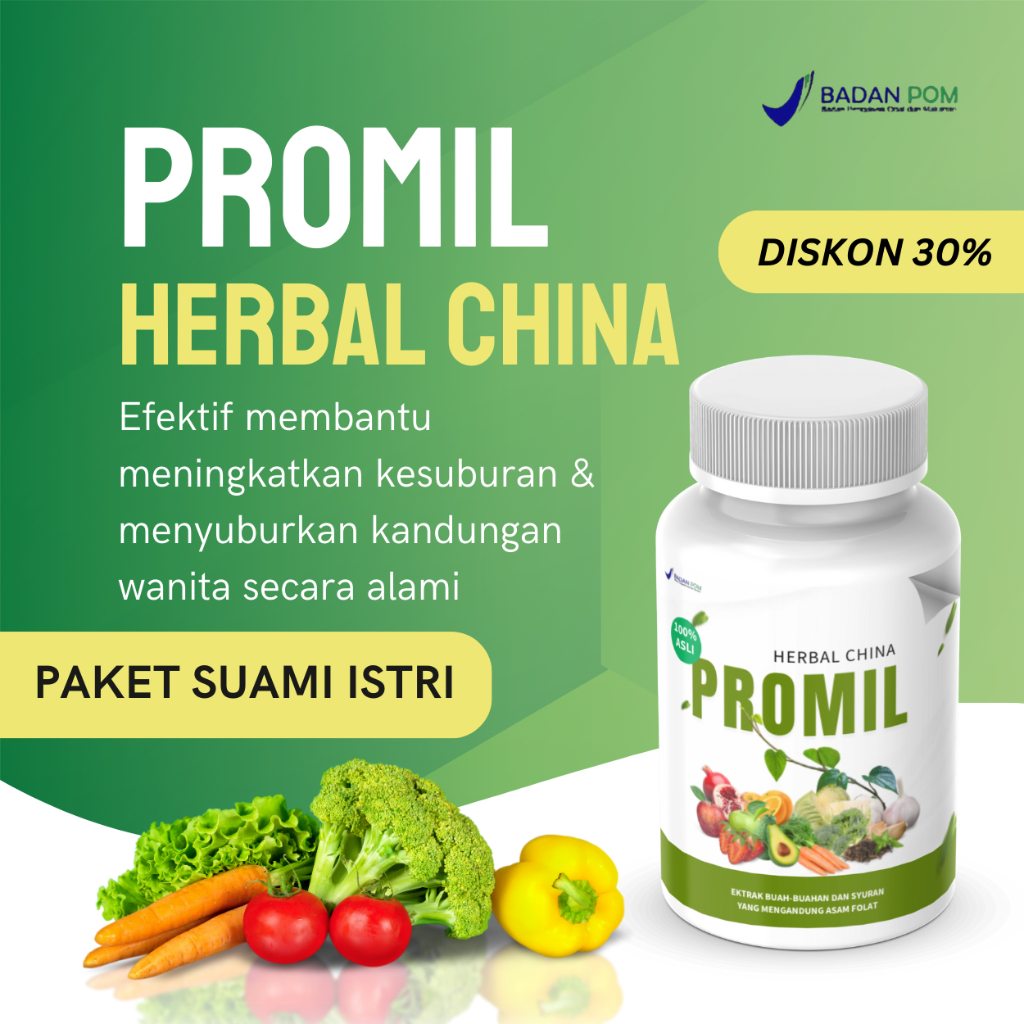PROMIL HERBAL CHINA penyubur kandungan pria wanita ampuh solusi peningkat kesuburan dan sperma encer