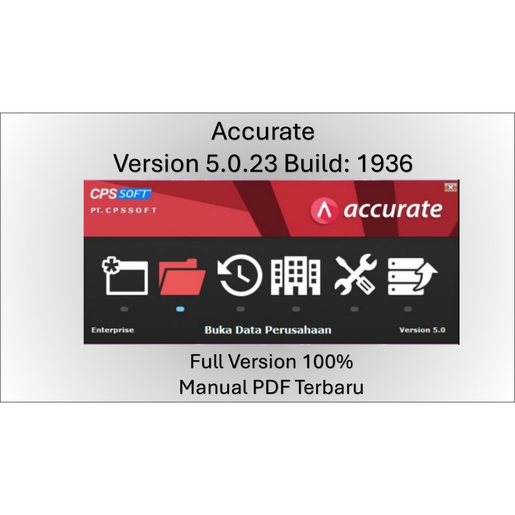 ACCURATE 5 ENTERPRISE Version 5.0.23.1936 Terbaru 1PC