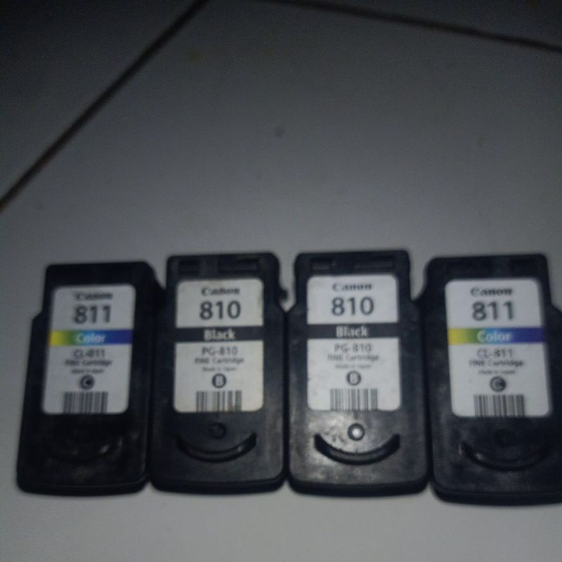 Cartridge Bekas Canon 810/811 Black Colour