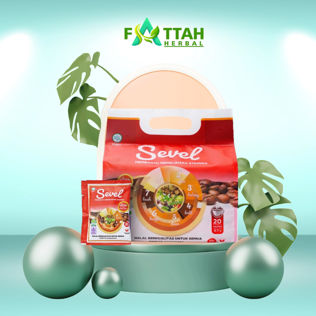 

Kopi Sevel Elemen 10 Saset | Kopi Herbal 7 Elemen | Kopi Sevel Per Pouch 10 Sachet