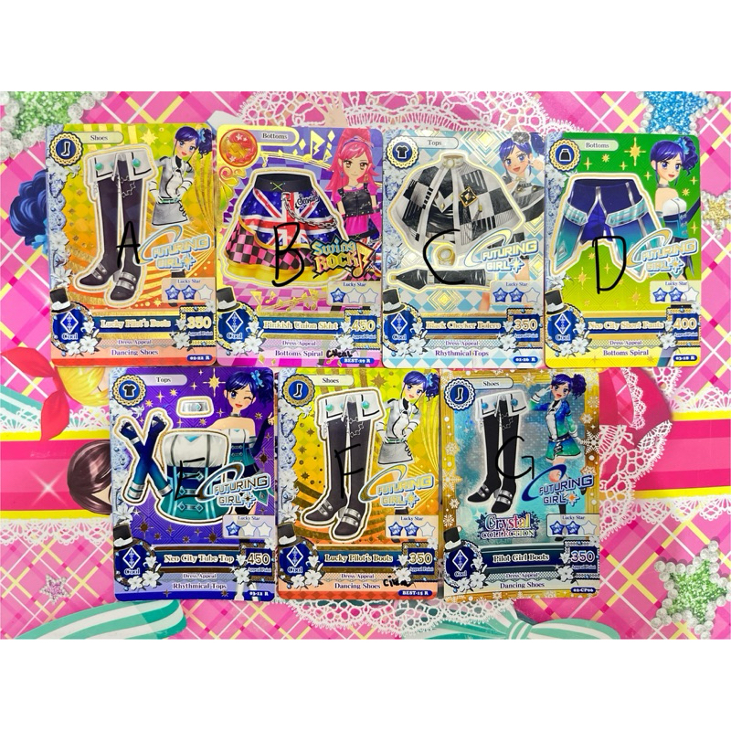 Kartu Aikatsu Indonesia Rare Cool Futuring Girl Swing Rock Lucky Pilot Girl Pinkish Union Block Chec