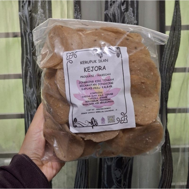 

(500gr) Kerupuk Ikan Jongkong/Kerupuk Ikan Kering/ Kerupuk Ikan Kapuas Hulu