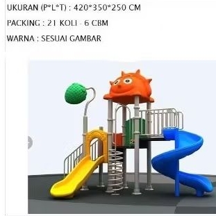perosotan besar wahana seluncuran jumbo perosotan playground anak TK SD