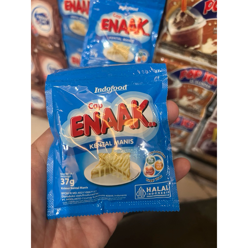 

Susu enak ( krimer kental manis ) isi 6 pcs Kambing Milk Coklat