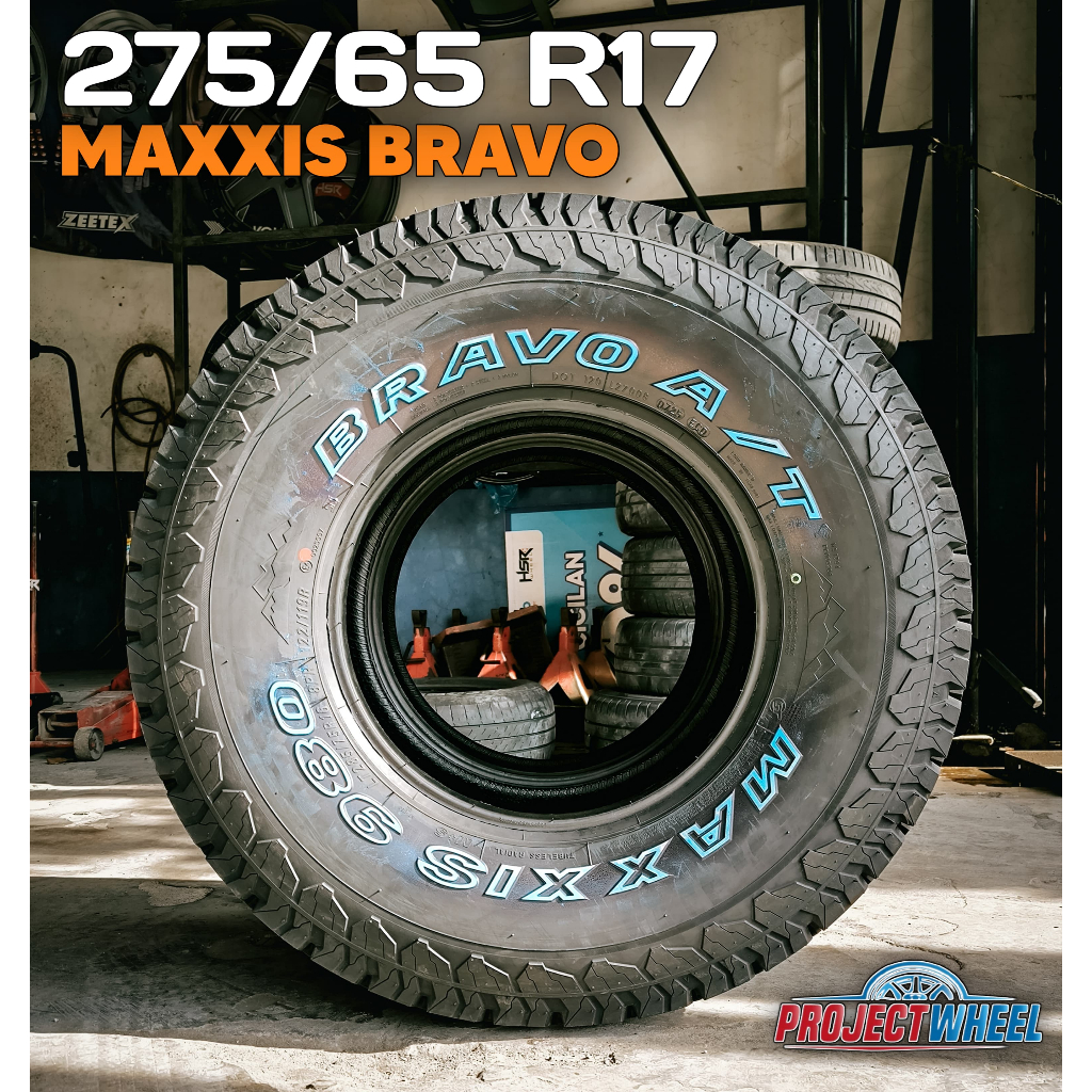 BAN MOBIL IMPOR 275 65 R17 Maxxis AT980 Bravo ring 17 275/65 -Tulisan Putih- Project Wheel Toko ban