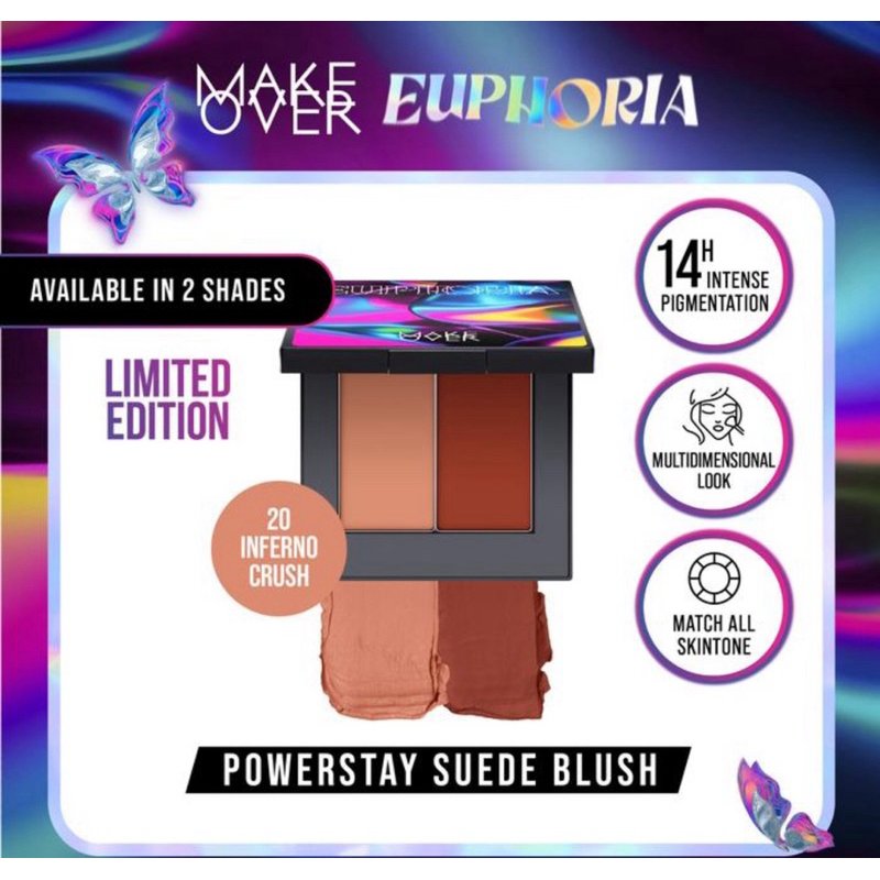 MAKE OVER Powerstay Suede Blush 20 INVERNO CRUSH [MAKEOVER] LIMITED EDITION