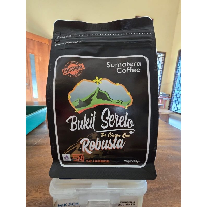 

kopi bukit selero robusta sumsel isi 2 bungkus perbungkus 250grm