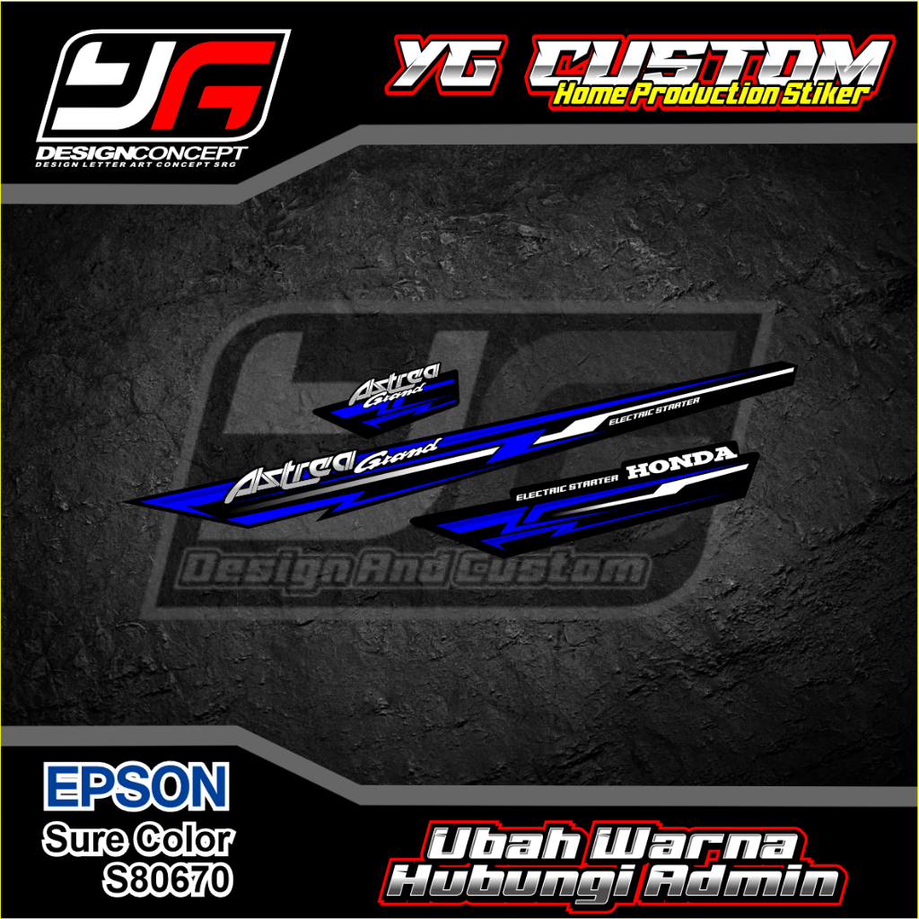 STRIPING ASTREA GRAND BIRU