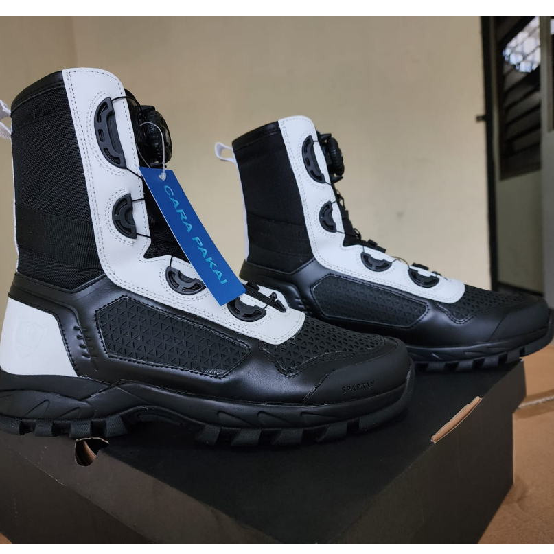 SEPATU PDL PROVOST  POLRI SPARTAN  JARING BOA  TALI PUTAR