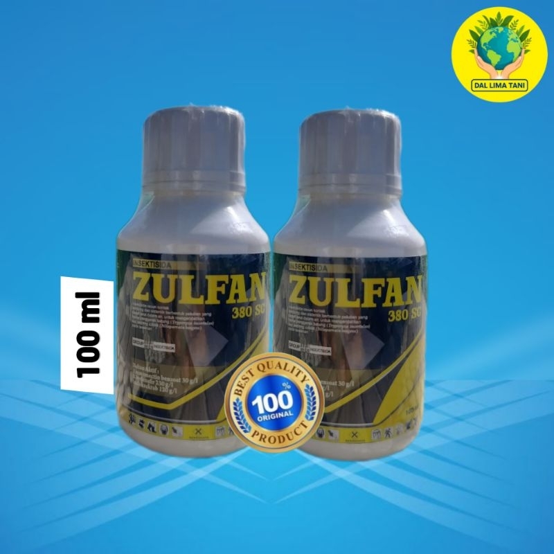 ZULFAN 380 SC 100ml/Racun Sistemik Kontak/Insektisida Basmi Ulat Grayak Ulat Penggerek Batang Lalat 