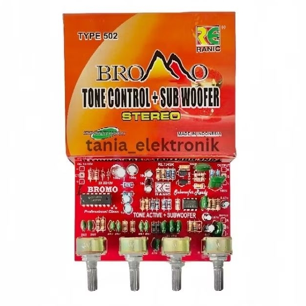 KIT TONE CONTROL STEREO+SUBWOOFER BROMO