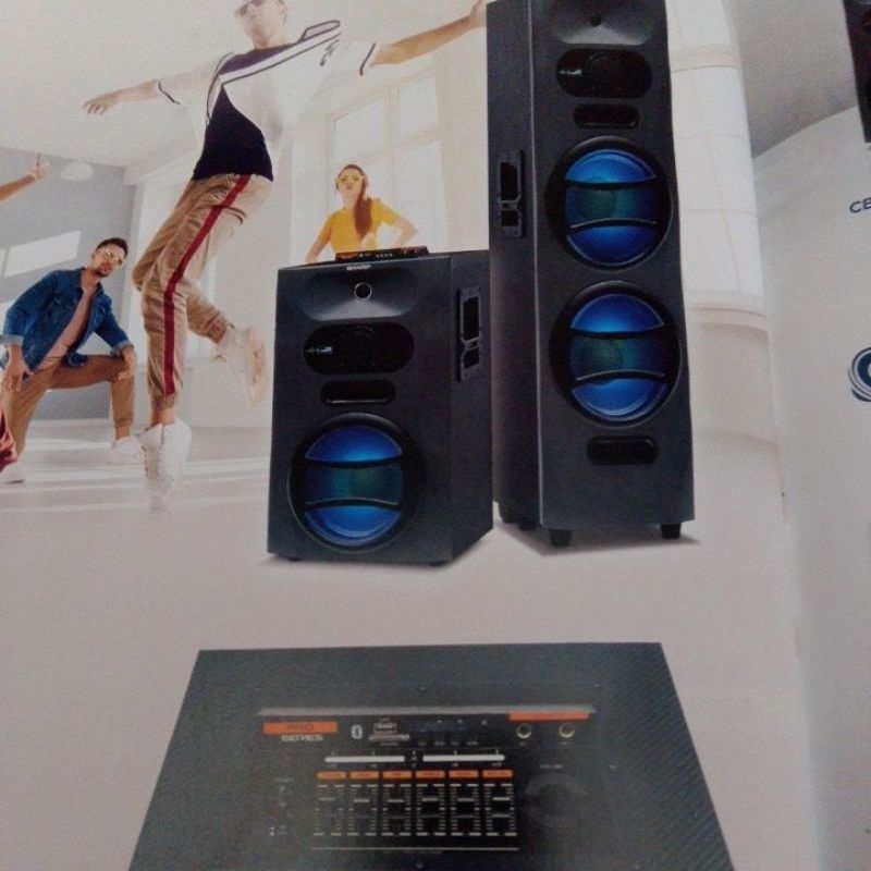 service speaker aktif sharp