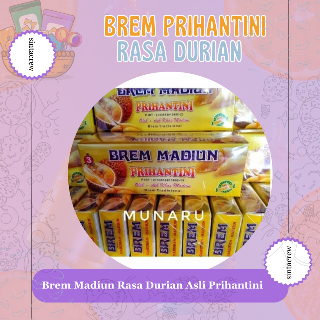 

Brem Madiun Rasa Durian Asli Prihantini