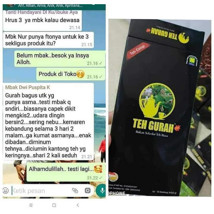 

SSS Teh Penjernih Suara / Teh Membersihkan Dahak / Teh Gurah / Teh Gurah NASA 100% Original Asli Isi 15 Sachet / Teh Kesehatan Gurah