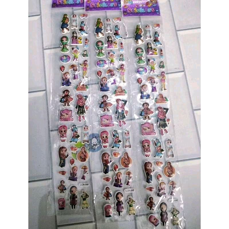 

J (J16) STIKER KARAKTER KARTUN TIMBUL/STICKER MOTIF LUCU / DEKORASI